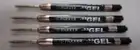 Parker Gel Refill Black .55 Fine Pt 4 pieces loose New