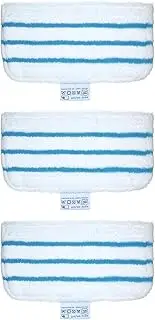 Mopping Pads for Black + Decker Steam Mop, 3 Pack Mop Pads Replacement for Black + Decker Steam Mop FSM1610/ FSM1630 Washable Mopping Pad Accessories 3 pcs
