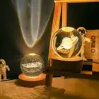LED Night Light Milky Way Galaxy Solar System Crystal Ball Children Night Lamp B