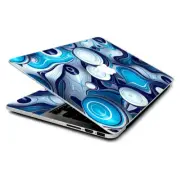 Skin Wrap for MacBook Pro 15 inch Retina, Mixed Blue Bubbles Glass