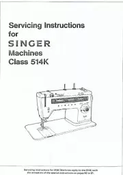 Singer Stylist Machine 514 514K 534 Service Repair Manual Faultfinding Book Oil