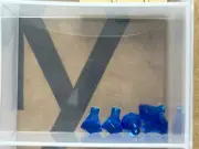 LEGO Parts - Trans-Dark Blue Rock 1 x 1 Jewel 24 Facet - No 30153 - QTY 5