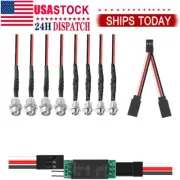 Headlights Taillight LED Light Kit & Remote AUX for 1/10 Scale RC Car Truck Tank