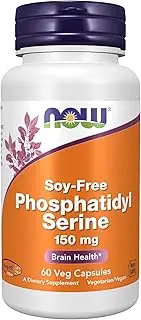 NOW Supplements, Soy-Free Phosphatidyl Serine (150mg), Brain Health*, 60 Veg Capsules