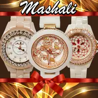 在飛比找蝦皮購物優惠-Mashali 奢華晶鑽系列陶瓷錶-促銷活動