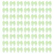 120Pcs Mini Ribbon Bow 1" Mini Fabric Satin Ribbon Flower Bows Green