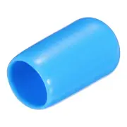 20pcs Rubber End Caps 8mm 5/16" ID Screw Thread Protectors Light Blue