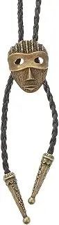 [FOMIYES] Vintage Bolo Tie Charm Necklace for Men Retro Neck Chain with Clown Mask Pendant Unique Accessories for Parties and Night