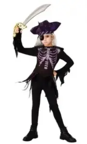 Ghost Ship Pirate Girls Halloween Costume Buccaneer Skeleton