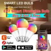 9/12/15/18W Tuya Zigbee3.0 LED Bulb Smart Life APP Control Dimmable E27 220V