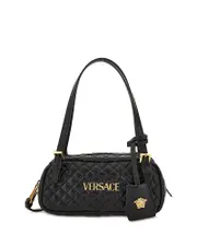 Versace Leather Tag Bowling Shoulder Bag