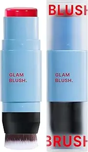 Blush Stick for Cheeks and Lips - Cream Blush Stick Eyeshadow Makeup - Moisturizing Long Wearing Makeup with Double-Ended Design for Offices Travel