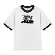 Áo Thun Ringer Relaxed Fit Porsche Silver Turbo S T-Shirt