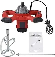 Red Electric Mixer High Power 1500W 6-speed Handheld Mixer for Cement Paint Grout AC