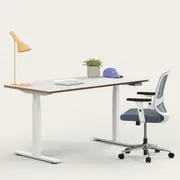 Recess Active Bundle | Ergonomic Chair Desk | Home Office Furniture Packages, Slate / Small - 120W x 70D (cm) / Whitewash/White