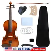1/2 Handmade Violin 4 String Acoustic Violin For Student Beginners with case bow