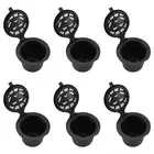 6Pcs For Nespresso Coffee Capsule Refillable Reusable Espresso Pods Baskets NEW