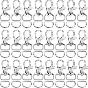 SANNIX 120 Pcs Keychain Clip Hooks with D Ring Include 60Pcs Swivel Snap Hooks L