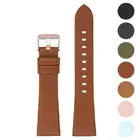 StrapsCo Textured Leather Watch Band Strap for Rose Gold Fitbit Charge 4