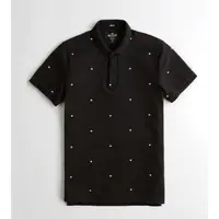 在飛比找蝦皮購物優惠-Hollister 男性短袖polo衫，滿版星星圖案