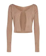 Jacquemus Logo Plaque Long-Sleeved Cardigan FR44,FR46,FR42 light brown