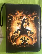 NEW Pokemon Charizard TCG Card Binder- Zip Up- 2x4 50 Pages/200 Card Capacity