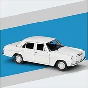 Scale Finished Model Car 1:24 Scale for Mercedes-Benz 220 Simulation Metal Diecast Car Model Static Display Collector Model Die-cast Vehicle(White)