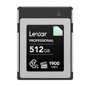 Lexar CFexpress Type B Diamond Series 512GB CFexpress Type B card Diamond 1900MB/s read, up to 1700MB/s write, VPG400, 8K RAW