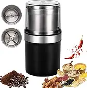 Spice Blender, 200W Portable & Compact Grinder with 360 °Stereo Grinding, Spice Grinder Electric for Kitchen, Low Noise, for Kitchen Coffee Bean,Spices,Herbs,Nuts,Grains,Seeds and More