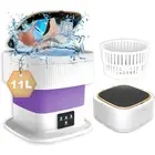 11L Portable Washing Machine Mini Washer Foldable Washer Spin Small Travel