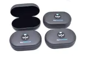 4 PCS Gray Contact Lens Case & Lens Holder Travel Hard Clam Shell Case