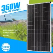 350W Solar Panel 12V 350 Watt Mono Caravan Camping Power Charging Battery