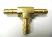 10pc Brass T Barbed Tee Fitting 1/4 Hose Air Fuel Boat MettleAir 123-4