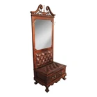 Solid Mahogany Wood Chippendale Hall Stand with Drawer Reproduction / Pre-Order