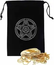 Tarot Storage Bag, Mysterious Black Magic Tarot Card Storage Bag - Durable Tarot Card Bags for Witch Wisdom, Board Playing Cards, Tarot Card Accessories, Gift Bag, Section A, Siehe Beschreibung, See