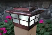 2 PACK SOLAR POST CAP LED DECK FENCE LIGHTS 6X6 WOOD POST COPPER ELECTROPLATED