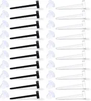 [Ruifan] Ball Flat Flexible Bioplast PVC Plastic Blank Ear Nose Pin Bone Stud Nickel Free Earrings Piercing Retainers 20G