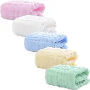 ULDIGI 5pcs Luxury Towels Newborn Blanket Burp Cloths Bath Sheet Boys and Girls Towel Newborn Face Comfort Handkerchief