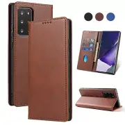 For Samsung Galaxy S20 Ultra Plus - Leather Magnetic Folio Wallet Card Slot Case