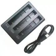 Micro Type-C 3-Slot Battery Charger Charging Station For Insta360 One X3 Camera