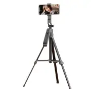 C17 Mobile Selfie Stick with Tripod 360° Rotary AI Facial Tracking Aluminum Alloy Wide Angle Live Broadcast Shooting Cam