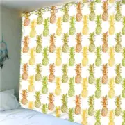 Two Colors Of Pineapple 3D Wall Hang Cloth Tapestry Fabric Decorations Decor