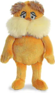 SBSG Whimsical Dr. Seuss The Lorax Stuffed Animal - Magical Storytelling - Orange 12 Inches