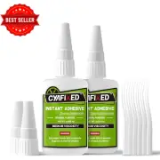 Super Glue Liquid – Clear CA Glue, Medium Viscosity, Food Safe, for Shoes, Leath