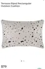 Terrazzo Piped Rectangular Outdoor Cushion