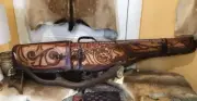 Custom Leather Gun Case Hunting, rifle scabbard Saddle. 1260x 220x 60 Approx