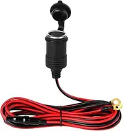 Labymos Car Lighter 12V Lighter Female Plug ion Socket with Ring Terminal Fused 10A