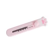 7pc Kawaii Cartoon Mini Pocket Cat Paw Art Utility Knife Express Box Envelope Paper Cutter Knife Refillable Blade Stationery