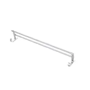 2Pcs Beautiful And Convenient Towel Rack Hanging 40/50/60cm Towel Rail Rack Holder Double Wall Mounted Bathroom Shelf Chrome