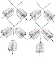 TOBBOMEY 10pcs Bait Cage Bait Thrower Cage EEL Shrimp Net Fishing Feeder Fishing Lure Feeder Cage Carp Fishing Trap Outdoor Fishing Tackle Outdoor Fishing Gear Small Crawfish Trap